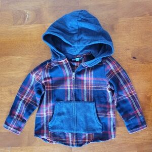 Andy & Evan Toddler Plaid Light Weight Jacket 2T